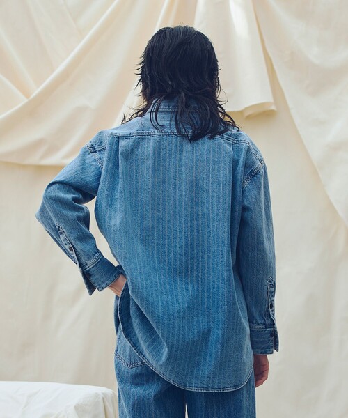 allureville（アルアバイル） ブラウス シャツ デニムビッグポケット