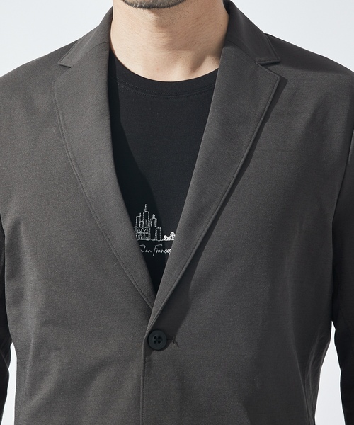 「ABAHOUSE GRAY」 テーラードジャケット 46 モカ メンズ_画像6