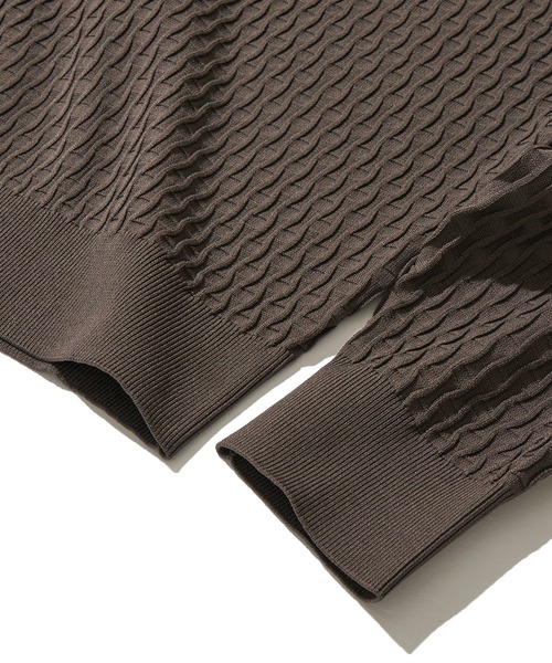 「TETE HOMME」 長袖ニット X-LARGE ネイビー メンズ_画像9
