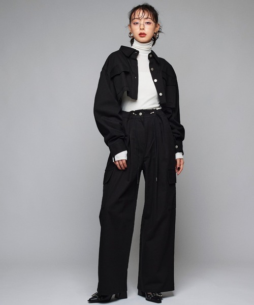 「Narcissus」 長袖カットソー FREE ブラック レディース_画像5