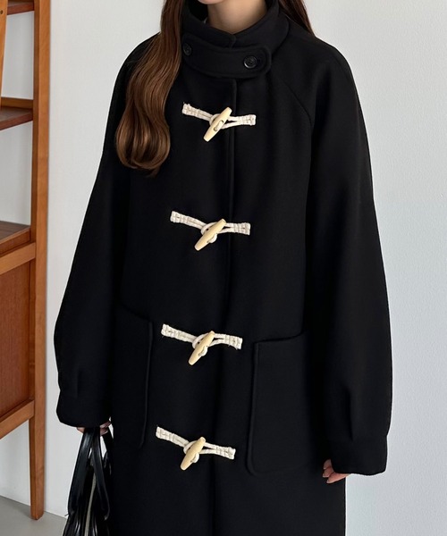 「callautia」 ダッフルコート SMALL ネイビー レディース_画像2