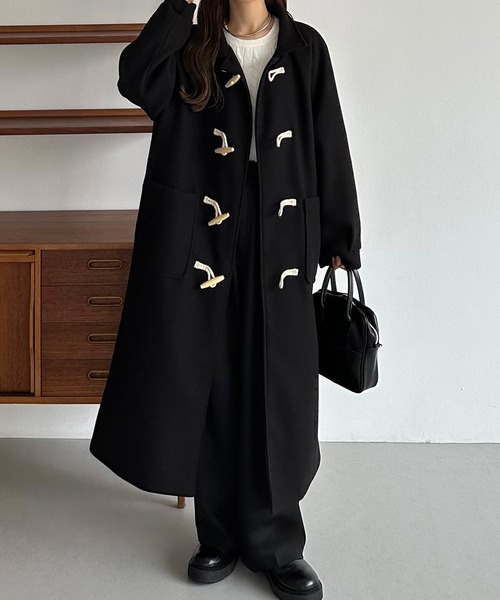 「callautia」 ダッフルコート SMALL ネイビー レディース_画像8