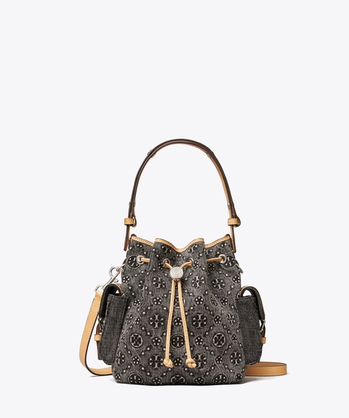 トリーバーチ  80534 0223 モノグラムミニバケットショルダーバッグ レディース TORY BURCH（トリーバーチ） ショルダーバッグ バッグ Tモノグラム