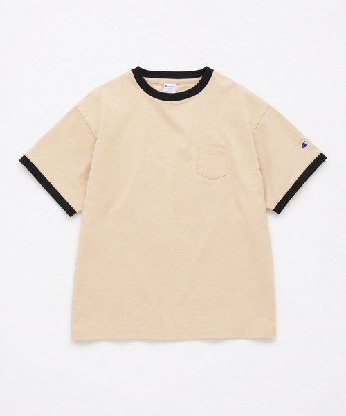 Champion（チャンピオン） tシャツ 別注 リンガー ポケチー Tシャツ
