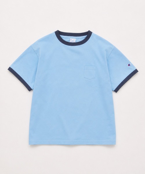 Champion（チャンピオン） tシャツ 別注 リンガー ポケチー Tシャツ
