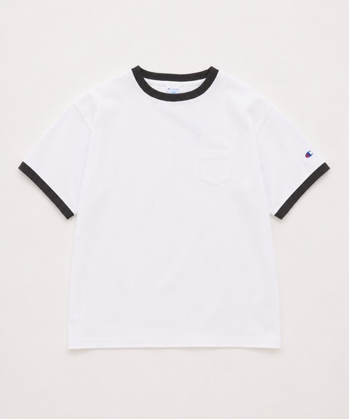 Champion（チャンピオン） tシャツ 別注 リンガー ポケチー Tシャツ
