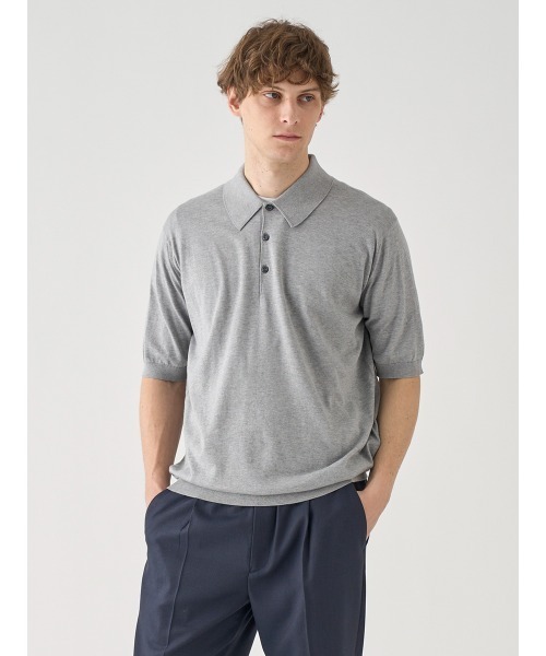 【新品未使用】JOHN SMEDLEY 半袖 ニットポロシャツ JOHN SMEDLEY｜半袖 ニット ポロシャツ 30G ジョンスメドレー - Crouka