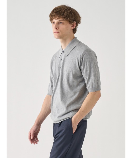 JOHN SMEDLEY（ジョンスメドレー） ポロシャツ 半袖コットンニット