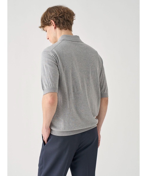 JOHN SMEDLEY（ジョンスメドレー） ポロシャツ 半袖コットンニット
