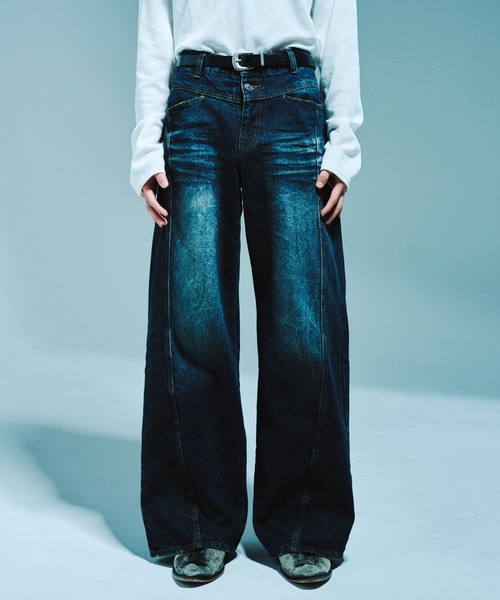 Camphor wood ベルト RECYCLE COW LEATHER WESTERN BELT / リサイクル