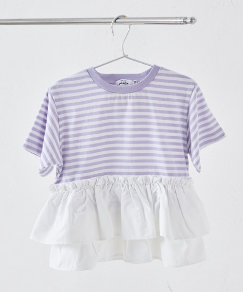 pairmanon（ペアマノン） tシャツ ガールズ ペプラム ドッキング