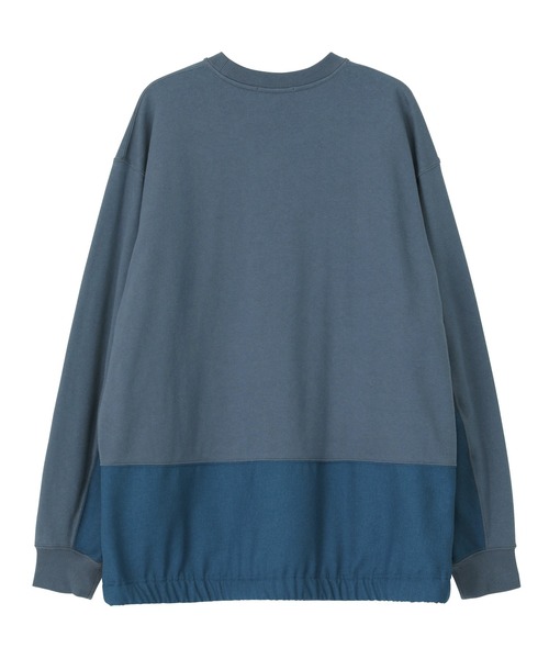 「ZUCCa」 スウェットカットソー M size ブルー レディースの画像