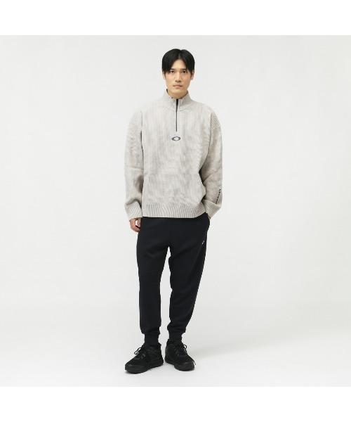 「OAKLEY」 長袖ニット M ブルーグレー メンズの画像