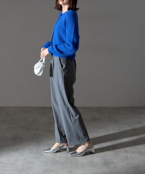 「each」 「ANDSEARCH」ニットカーディガン FREE ブルー レディース_画像5