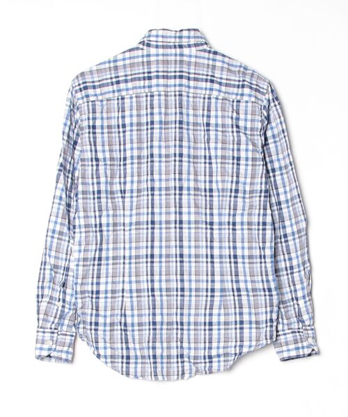 「EDIFICE」 長袖シャツ 44 ブルー メンズ_画像2