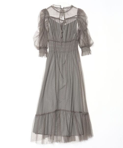 「Dorry Doll」 半袖ワンピース M ダークカーキ レディース_画像2