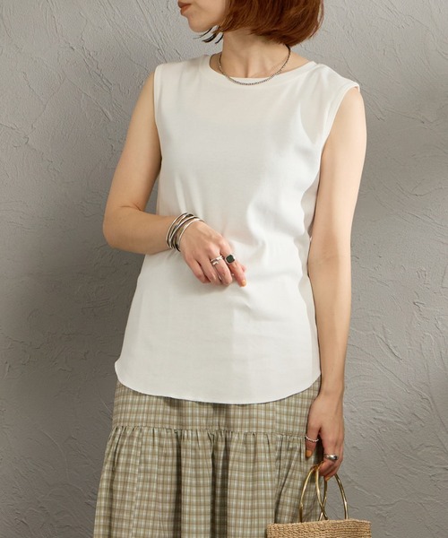 マヌーシュ　ノースリーブトップス Hanes（ヘインズ） タンクトップ ノースリーブ ノースリーブTシャツ