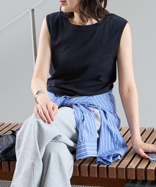 Hanes（ヘインズ） タンクトップ ノースリーブ ノースリーブTシャツ