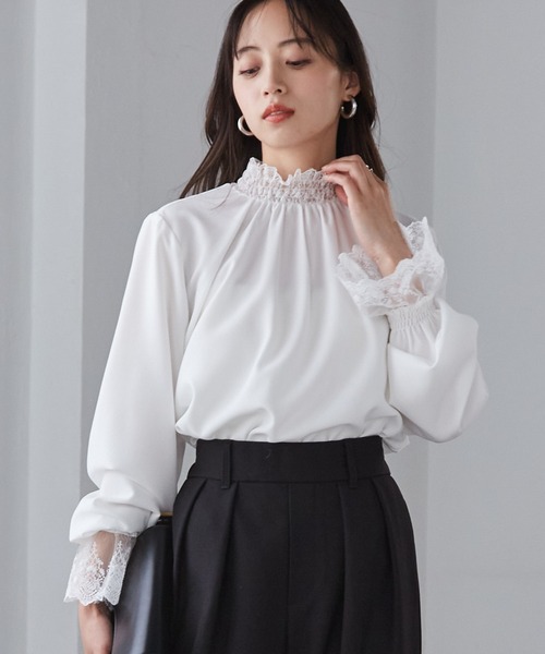 「RANAN」 長袖ブラウス L ホワイト レディース_画像9