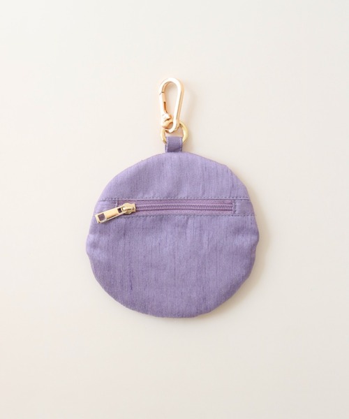 ポーチ ハンドメイド フラワーモチーフ 北欧風 花模様 刺繍キーポーチ