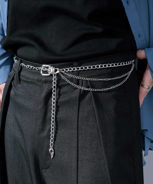 Ellno Loset（エルノロゼット） ベルト 入学式 silver chain belt