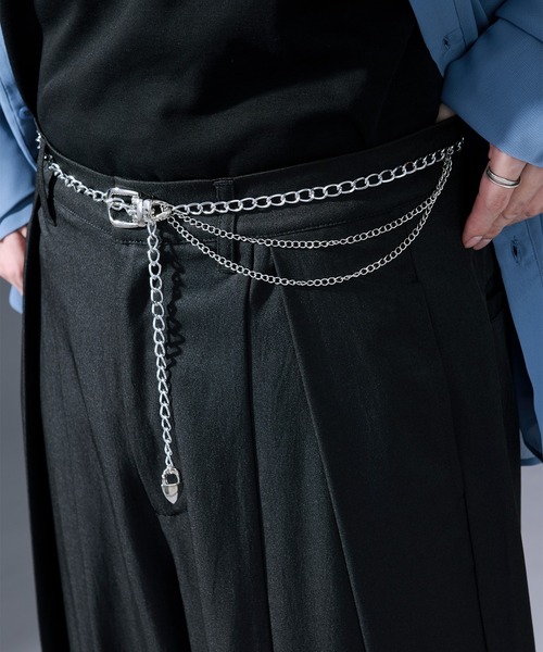 Ellno Loset（エルノロゼット） ベルト 入学式 silver chain belt