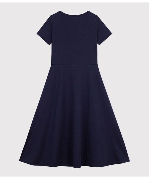 PETIT BATEAU（プチバトー） ワンピース 半袖 半袖フレアワンピース