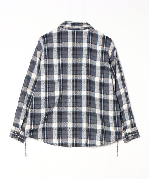 「BEAMS BOY」 長袖ネルシャツ ONE SIZE チャコールグレー レディースの画像