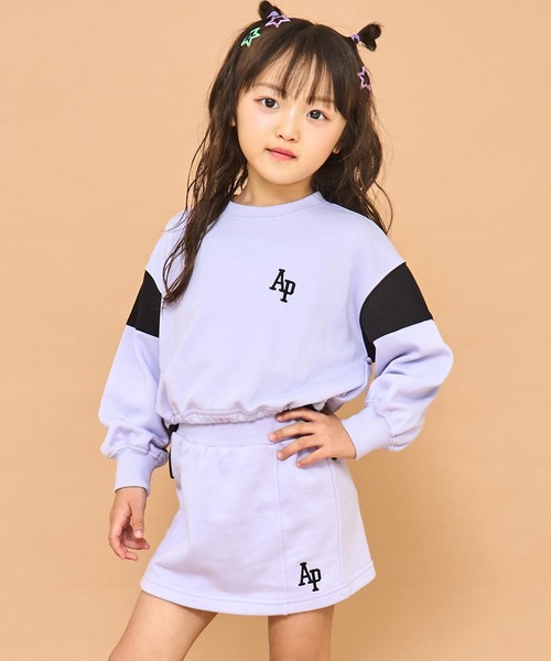 「ANAP kids」 「KIDS」セットアップ 120 ライトグレー キッズ_画像8