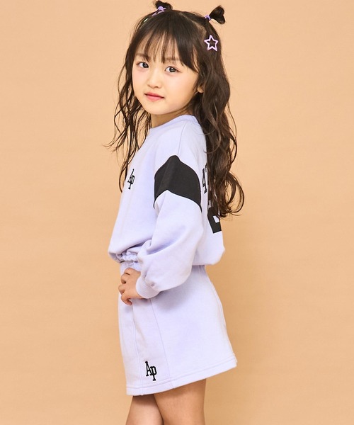 「ANAP kids」 「KIDS」セットアップ 120 ライトグレー キッズ_画像9