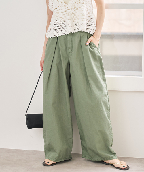 Spick＆Span（スピック アンド スパン） ワイドパンツ チノパン