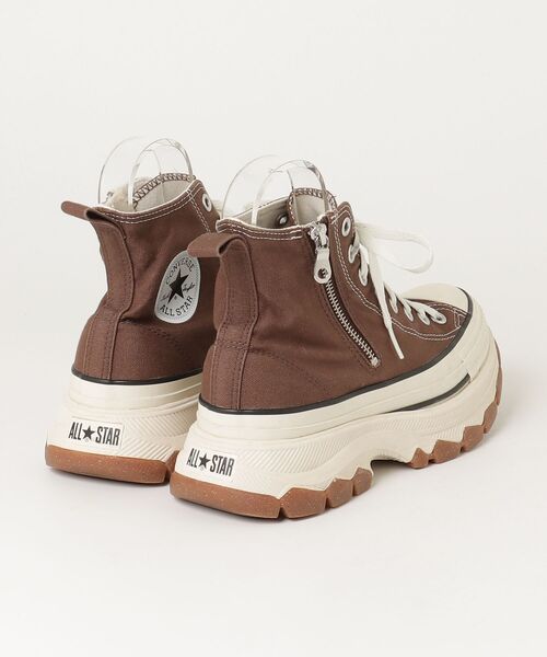 「CONVERSE」 ハイカットスニーカー 25cm ブラウン レディース_画像2