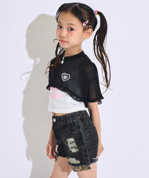 ANAP kids（アナップキッズ） パンツ ヒョウ柄 ポケット クラッシュ