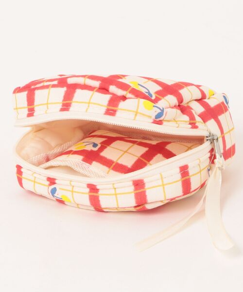 Mignonjour ポーチ Mignonjour/さくらんぼチェック柄ミニポーチ M2925