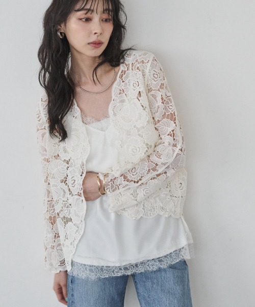カーディガン 花柄レースカーディガン レディース : ZOZOTOWN Yahoo!店
