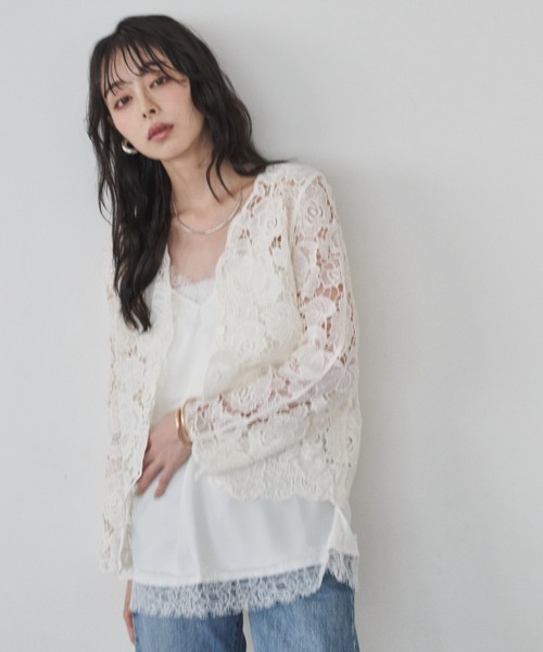 カーディガン 花柄レースカーディガン レディース : ZOZOTOWN Yahoo!店