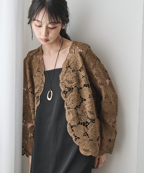 カーディガン 花柄レースカーディガン レディース : ZOZOTOWN Yahoo!店
