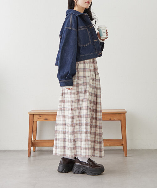 「w closet」 サロペットスカート FREE ネイビー レディース_画像8