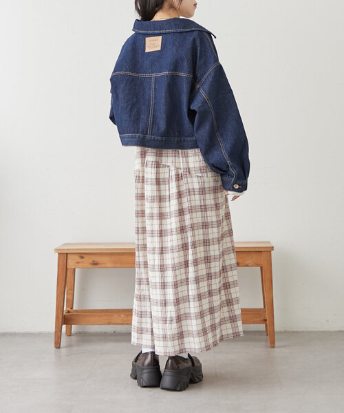 「w closet」 サロペットスカート FREE ネイビー レディース_画像10