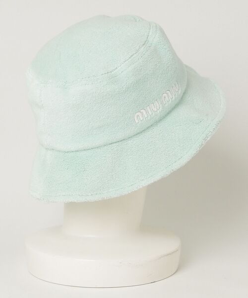 miu miu（ミュウミュウ） ハット S グリーン レディース : ZOZOTOWN