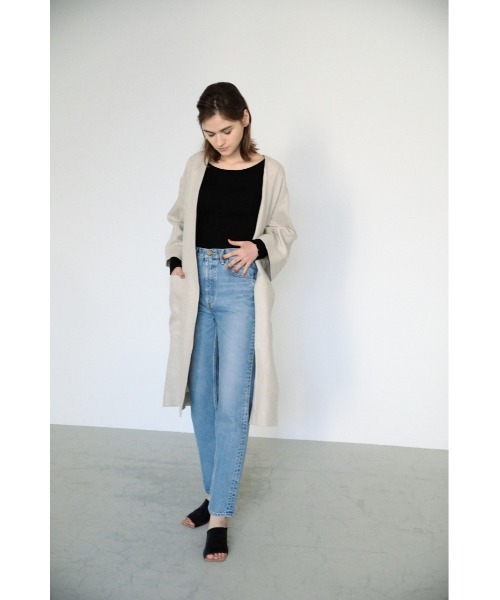 「BLACK BY MOUSSY」 デニムパンツ 25inch ブルー レディース_画像6