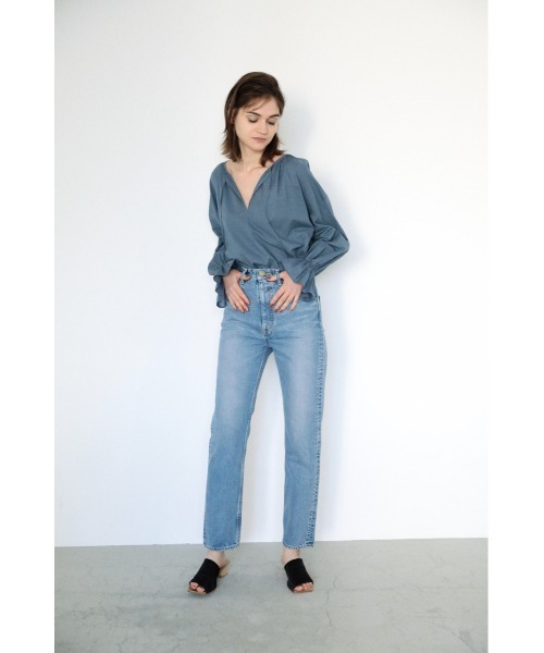 「BLACK BY MOUSSY」 デニムパンツ 25inch ブルー レディース_画像7