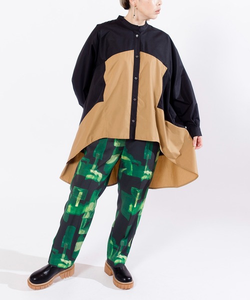 「OSMOSIS」 長袖ブラウス ONE SIZE ホワイト レディース_画像4