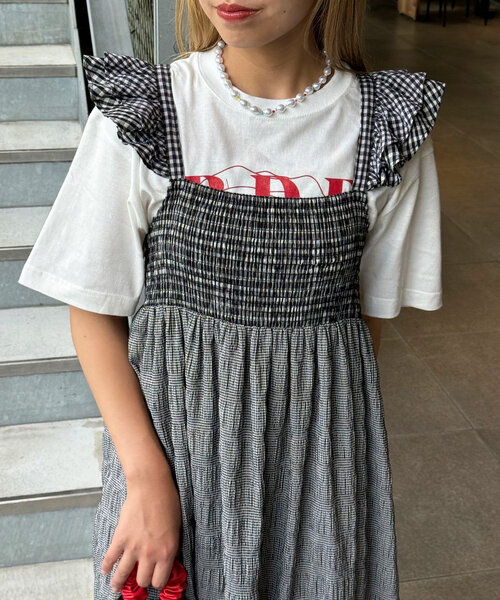 「HELLO.SANFRANCISCO」 ノースリーブワンピース ONE SIZE ピンク レディース_画像4