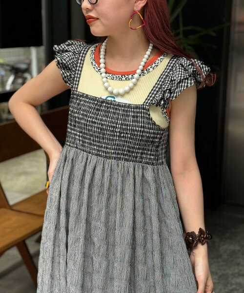 「HELLO.SANFRANCISCO」 ノースリーブワンピース ONE SIZE ピンク レディース_画像8