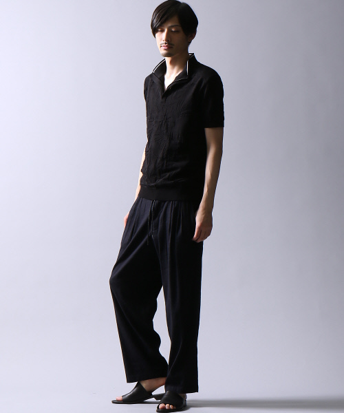 5351 POUR LES HOMMES パンツ NORTHERN LINEN製品染めワイド