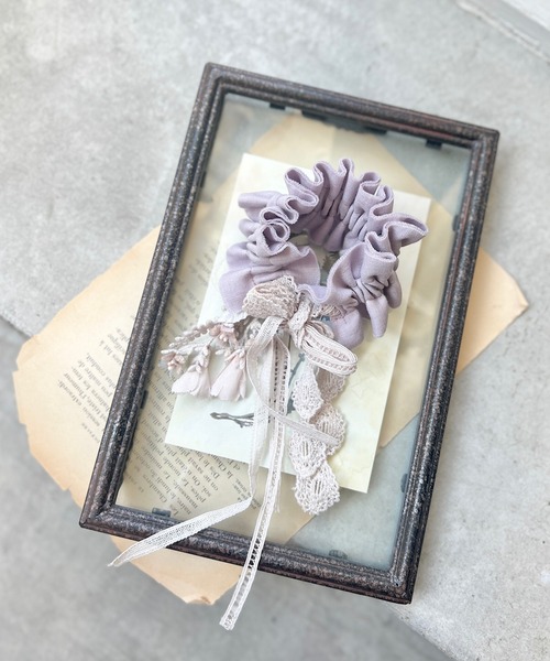 MERRMA リボンレース　シュシュ m.soeur シュシュ リボンレースのシュシュ＊ : ZOZOTOWN Yahoo
