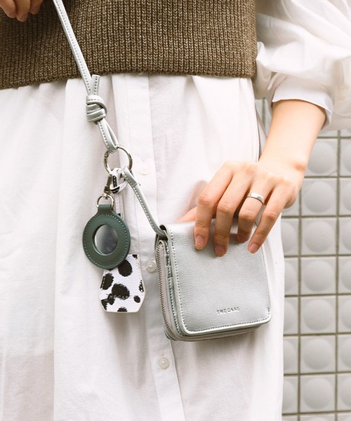 Wallet shoulder bag ポーチ付き／シルバー金具 THE CASE（ザケース） ショルダーバッグ バッグ key＆miller wallet