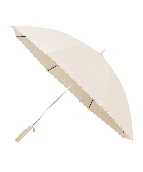 新品★フルラ★FURLA★ハート刺繍 晴雨兼用折りたたみ日傘 雨傘★ホワイト白 FURLA 【フルラ】フルラ 晴雨兼用 長傘 ショート傘 日傘 ハート
