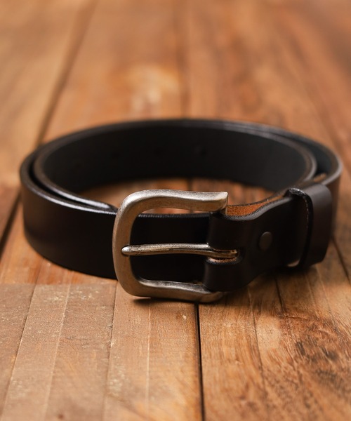 TORY LEATHER/ベルト TORY LEATHER /1inch Bridle Leather Stitched Belt With Snap